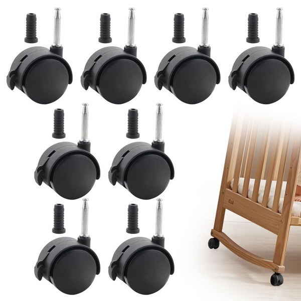 caster wheels, furniture casters, swivel casters, replacement casters, wheel casters, crib casters, product launch, bundle offer, minimalist, lifestyle, trustworthy, calm, black, neutral, brown